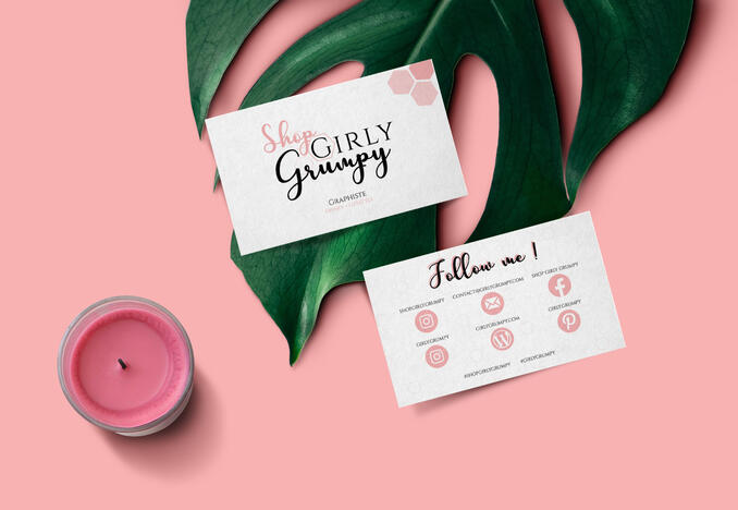 Carte de visite - Shop Girly Grumpy